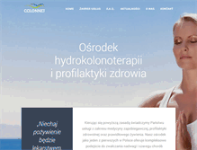 Tablet Screenshot of hydrocolonoterapia.com.pl